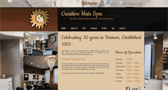 Desktop Screenshot of creativehairspa1.com